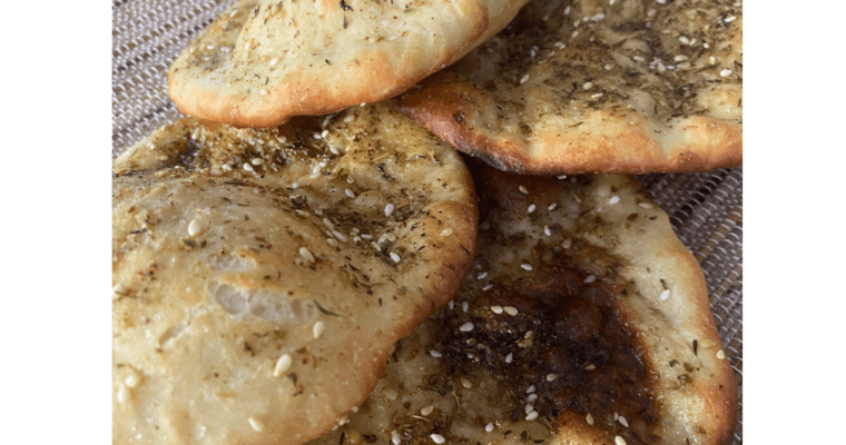 Manaeesh zaatar-flatbread